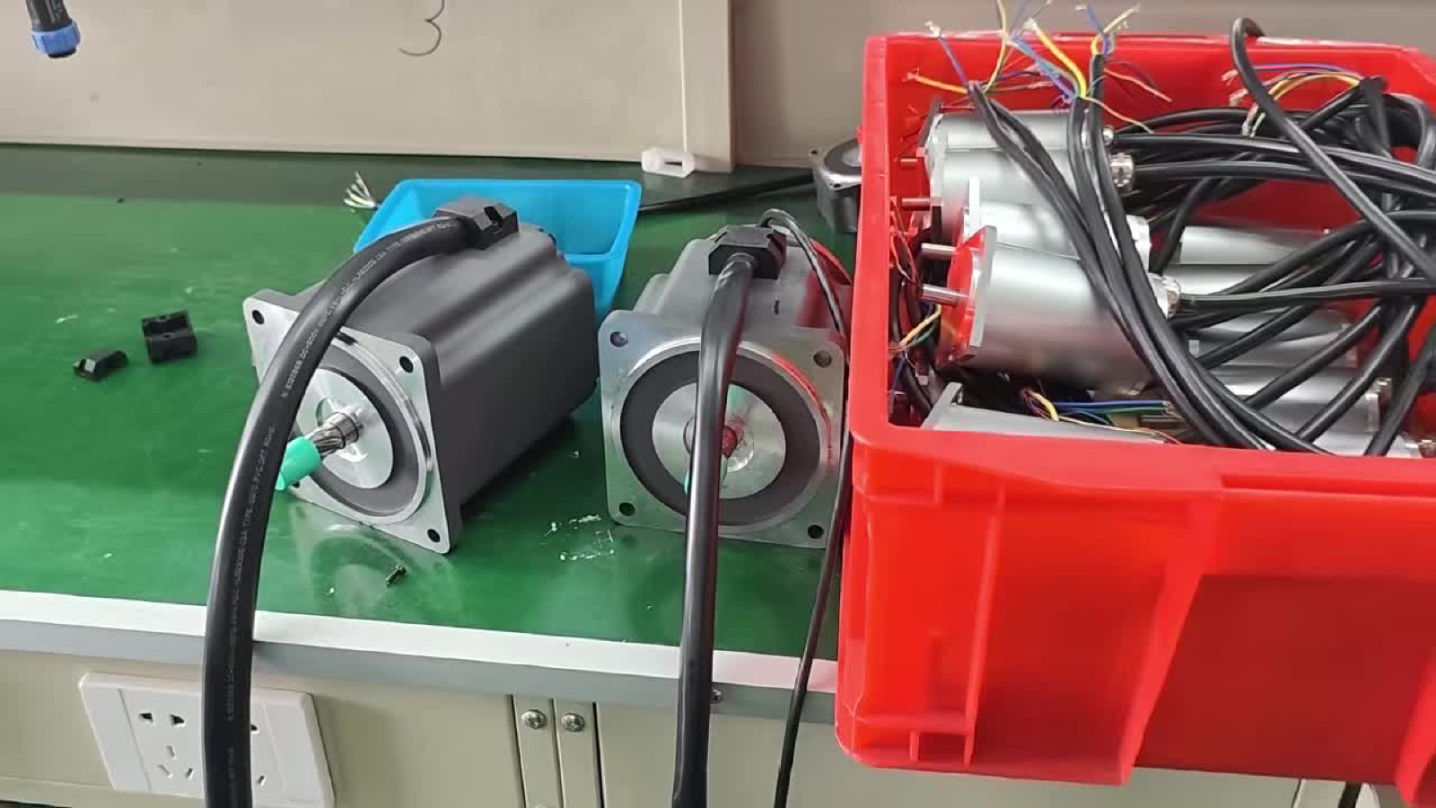 Finished BLDC servo motors ready for inspection